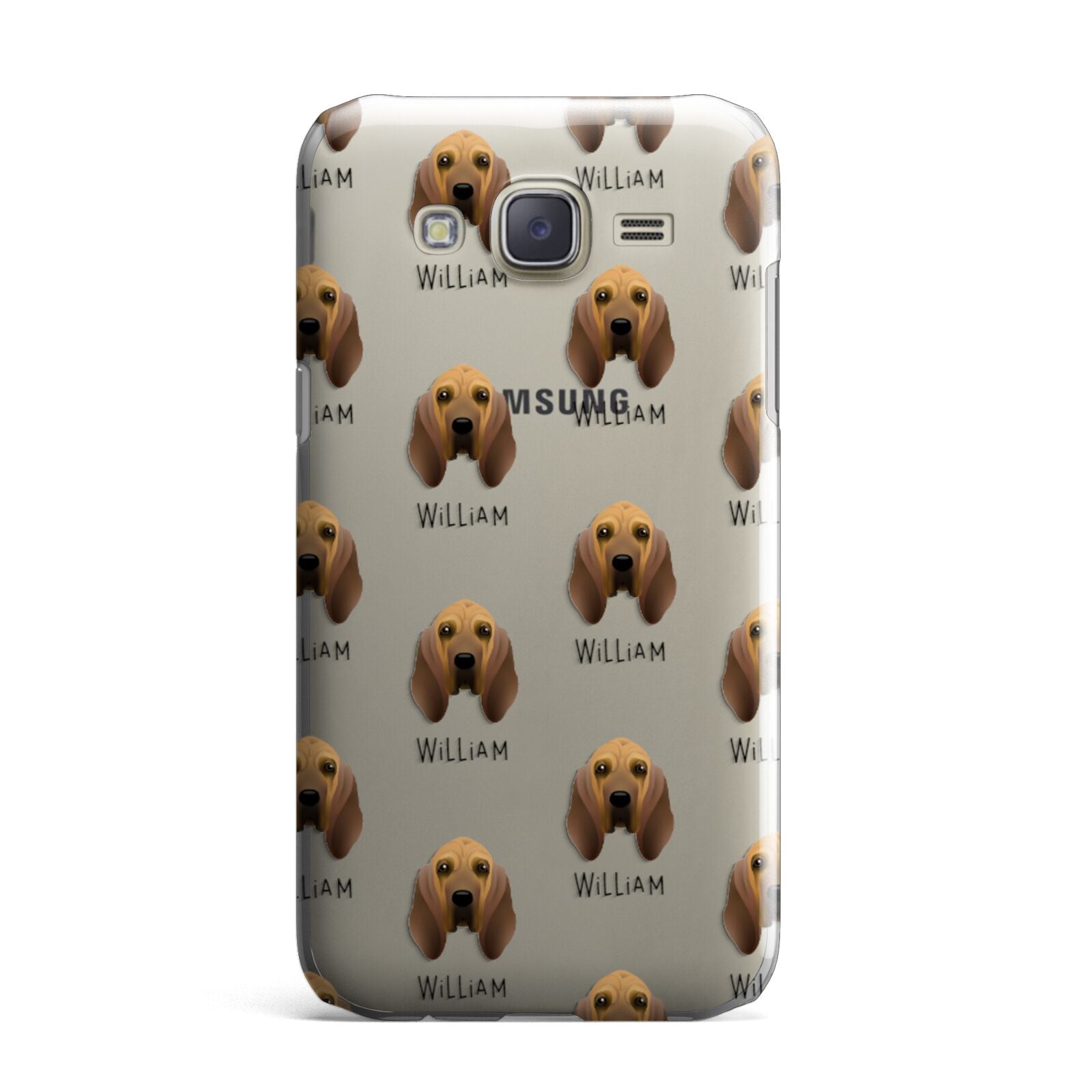 Bloodhound Icon with Name Samsung Galaxy J7 Case