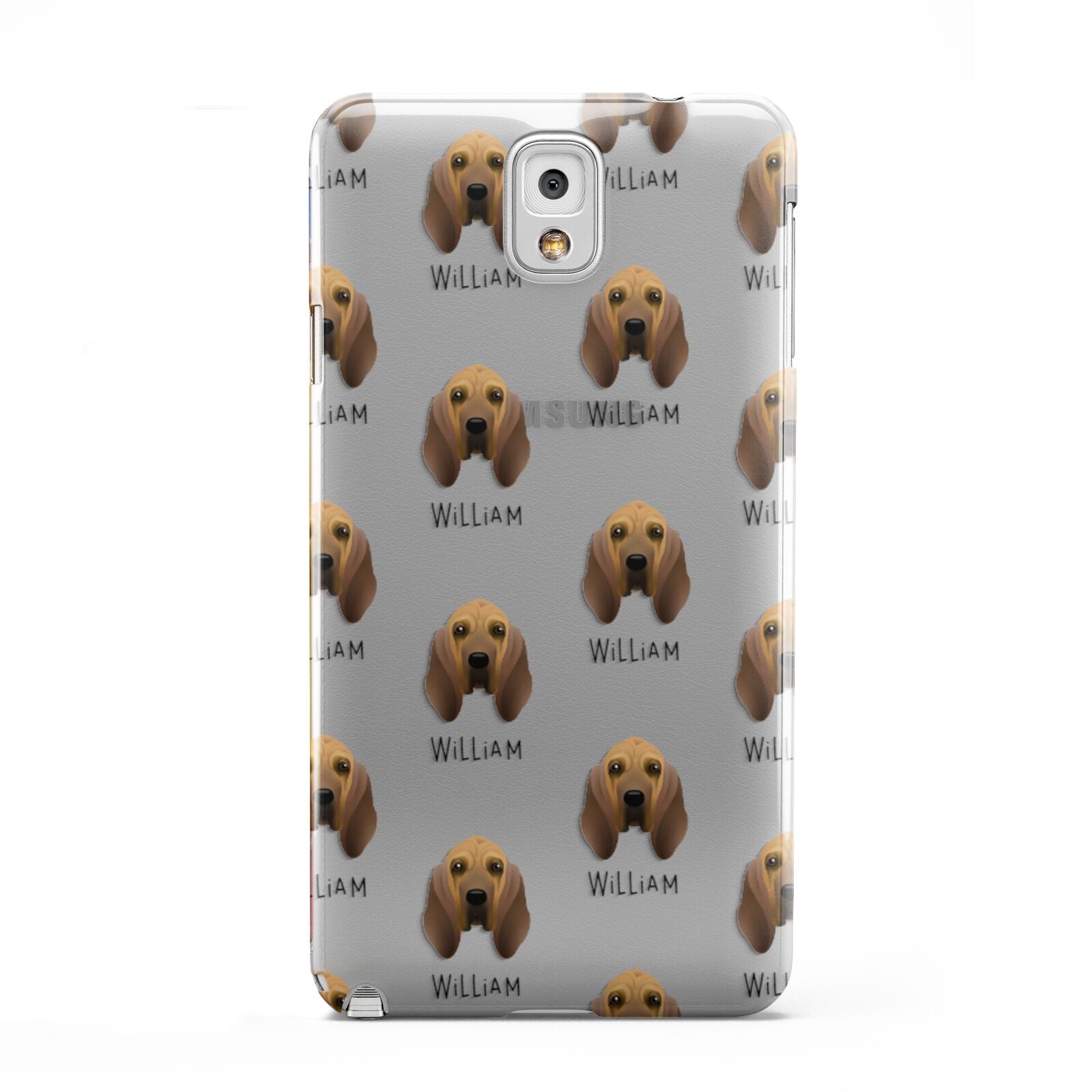 Bloodhound Icon with Name Samsung Galaxy Note 3 Case