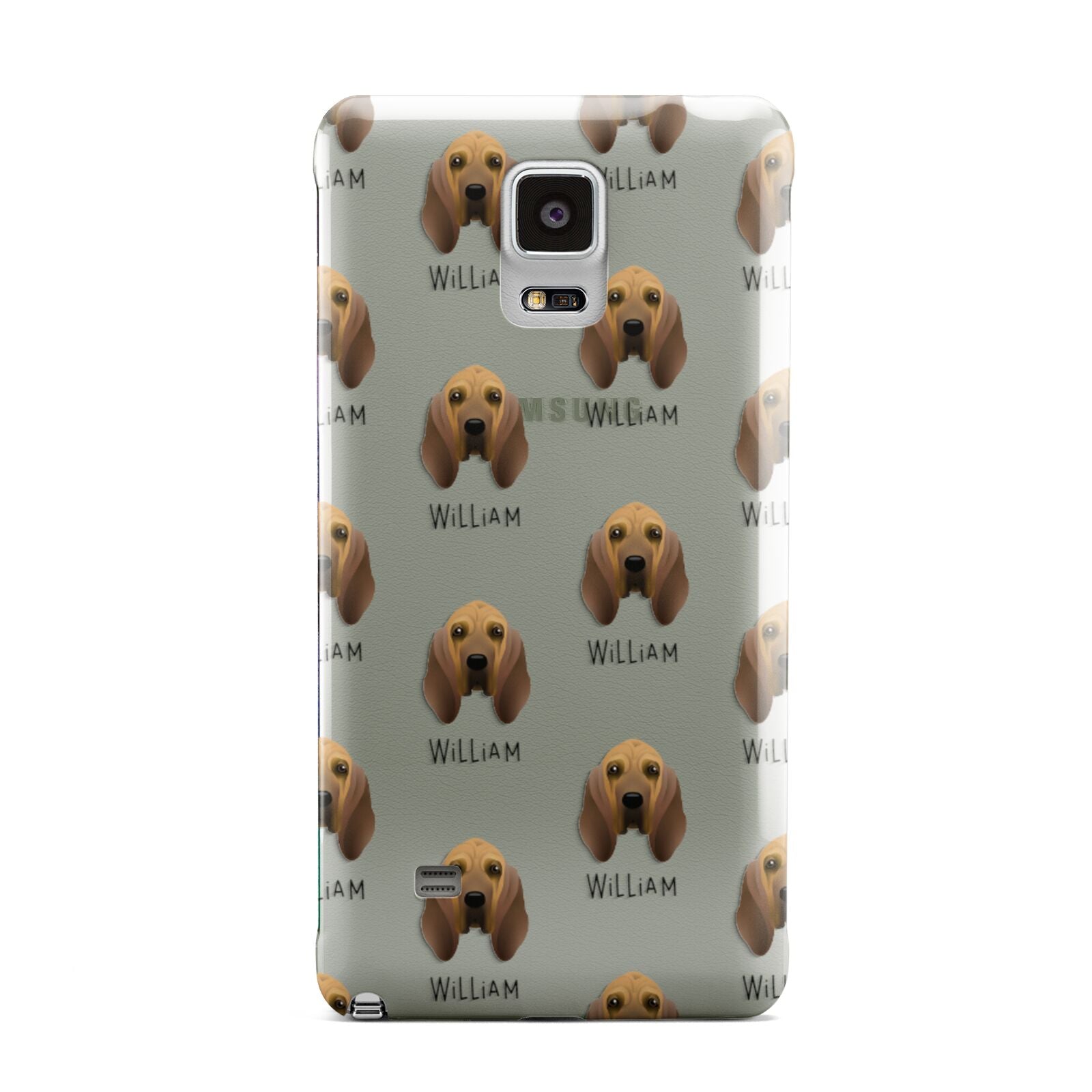 Bloodhound Icon with Name Samsung Galaxy Note 4 Case