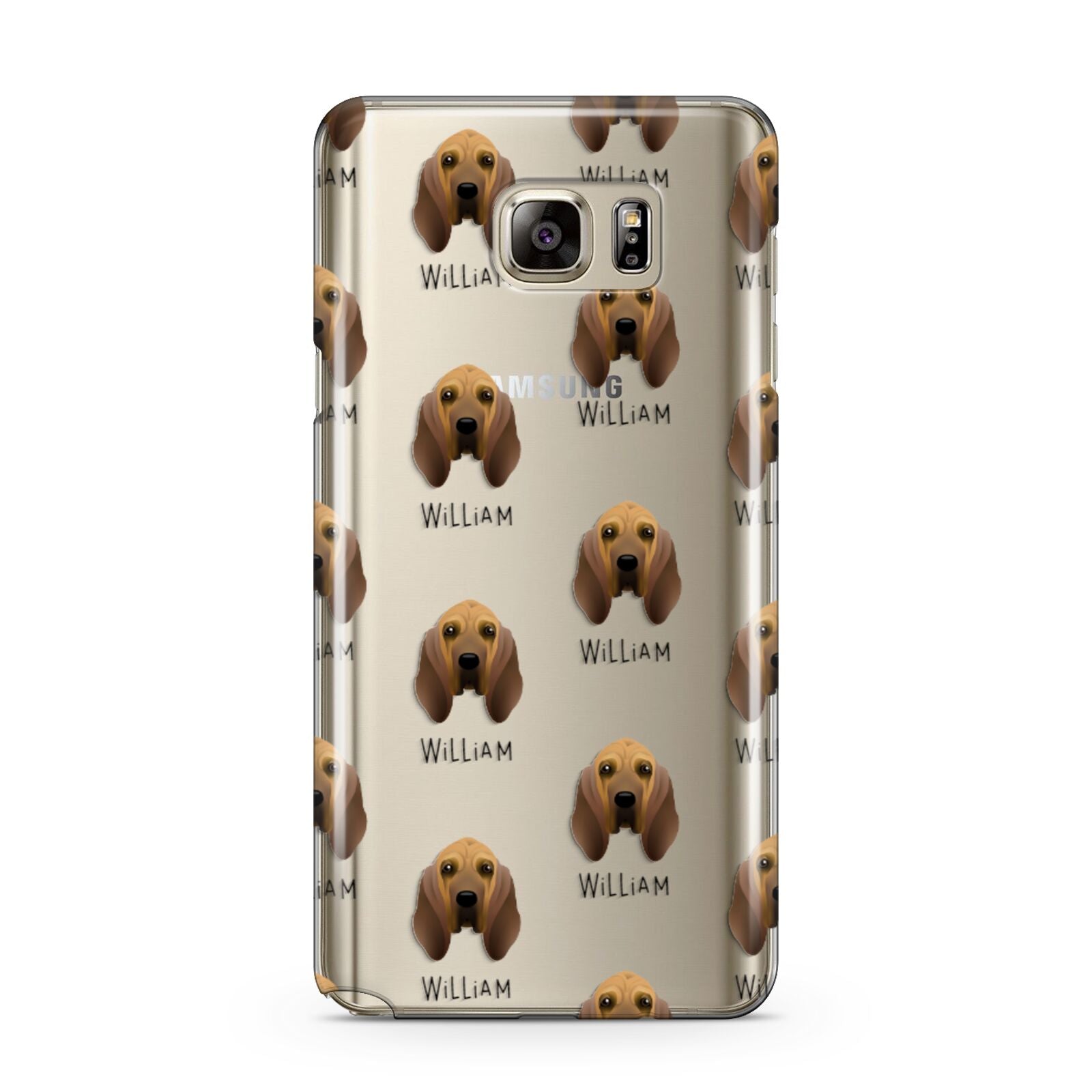 Bloodhound Icon with Name Samsung Galaxy Note 5 Case