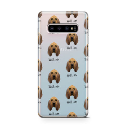 Bloodhound Icon with Name Samsung Galaxy S10 Case