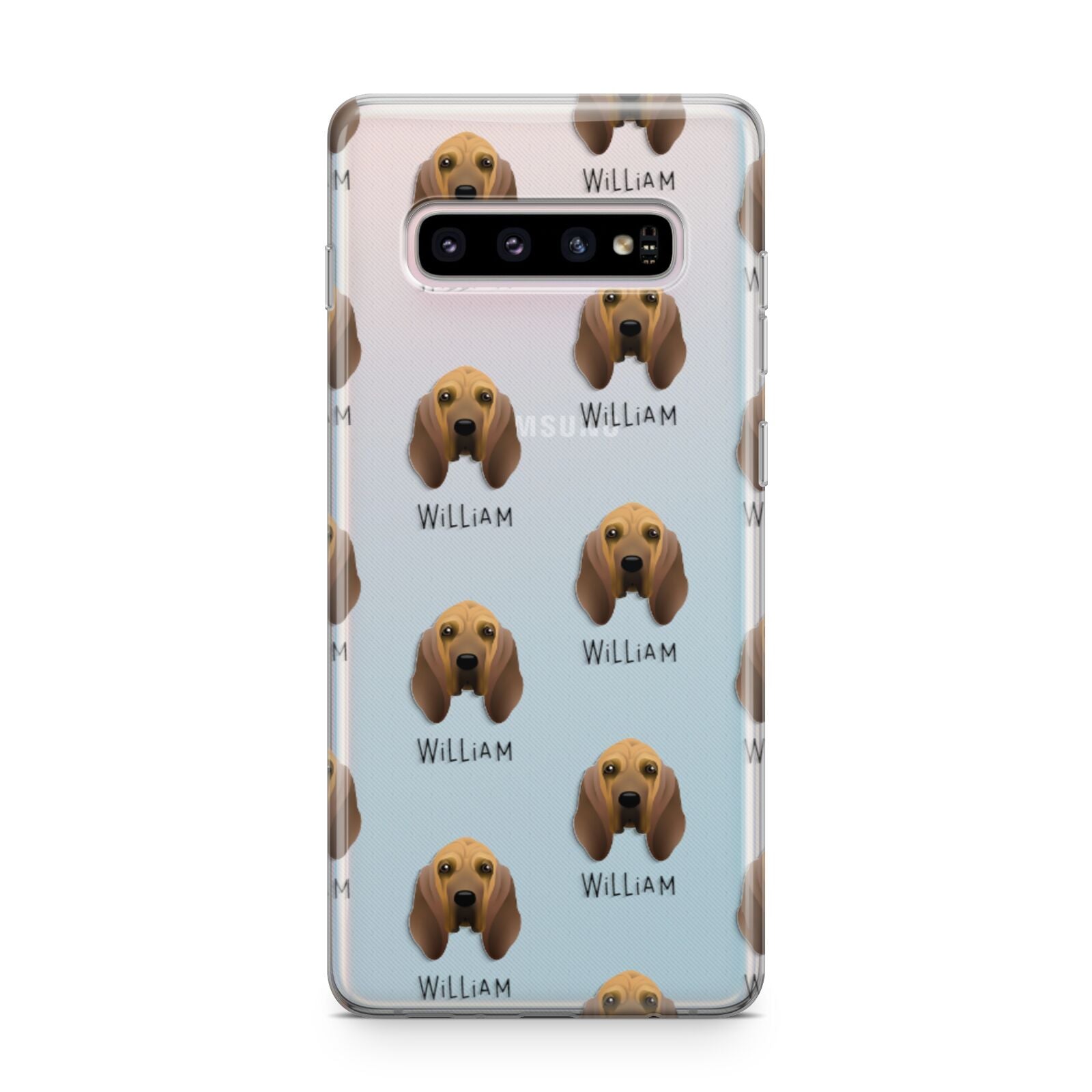 Bloodhound Icon with Name Samsung Galaxy S10 Plus Case