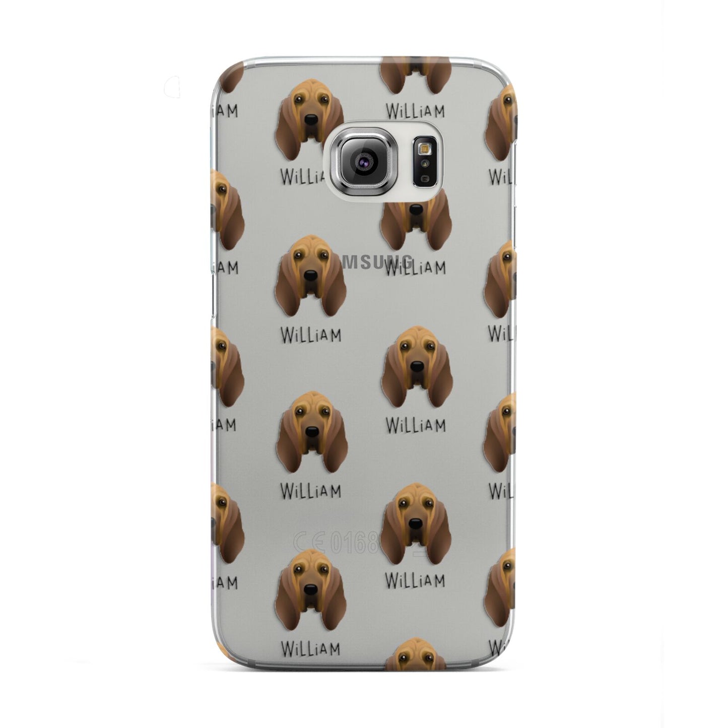 Bloodhound Icon with Name Samsung Galaxy S6 Edge Case