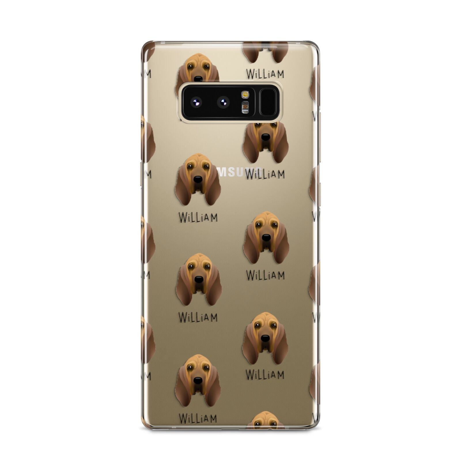 Bloodhound Icon with Name Samsung Galaxy S8 Case