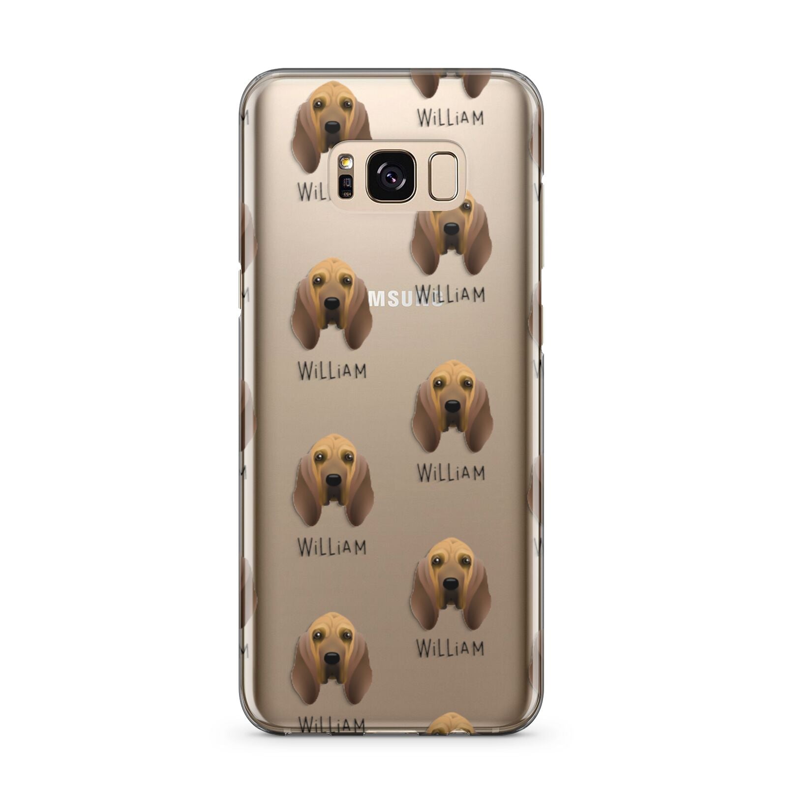 Bloodhound Icon with Name Samsung Galaxy S8 Plus Case