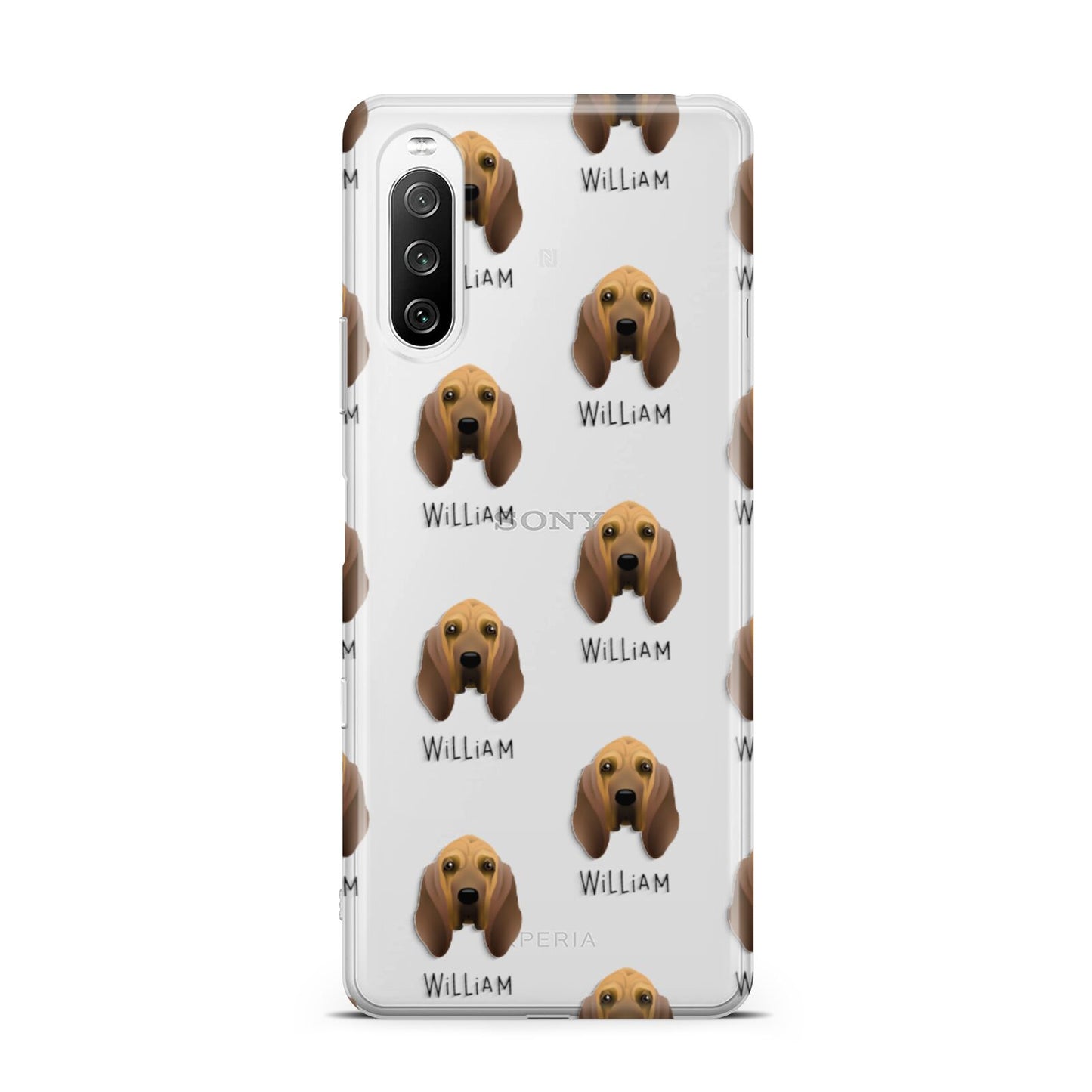 Bloodhound Icon with Name Sony Xperia 10 III Case