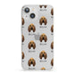 Bloodhound Icon with Name iPhone 13 Clear Bumper Case