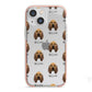 Bloodhound Icon with Name iPhone 13 Mini TPU Impact Case with Pink Edges