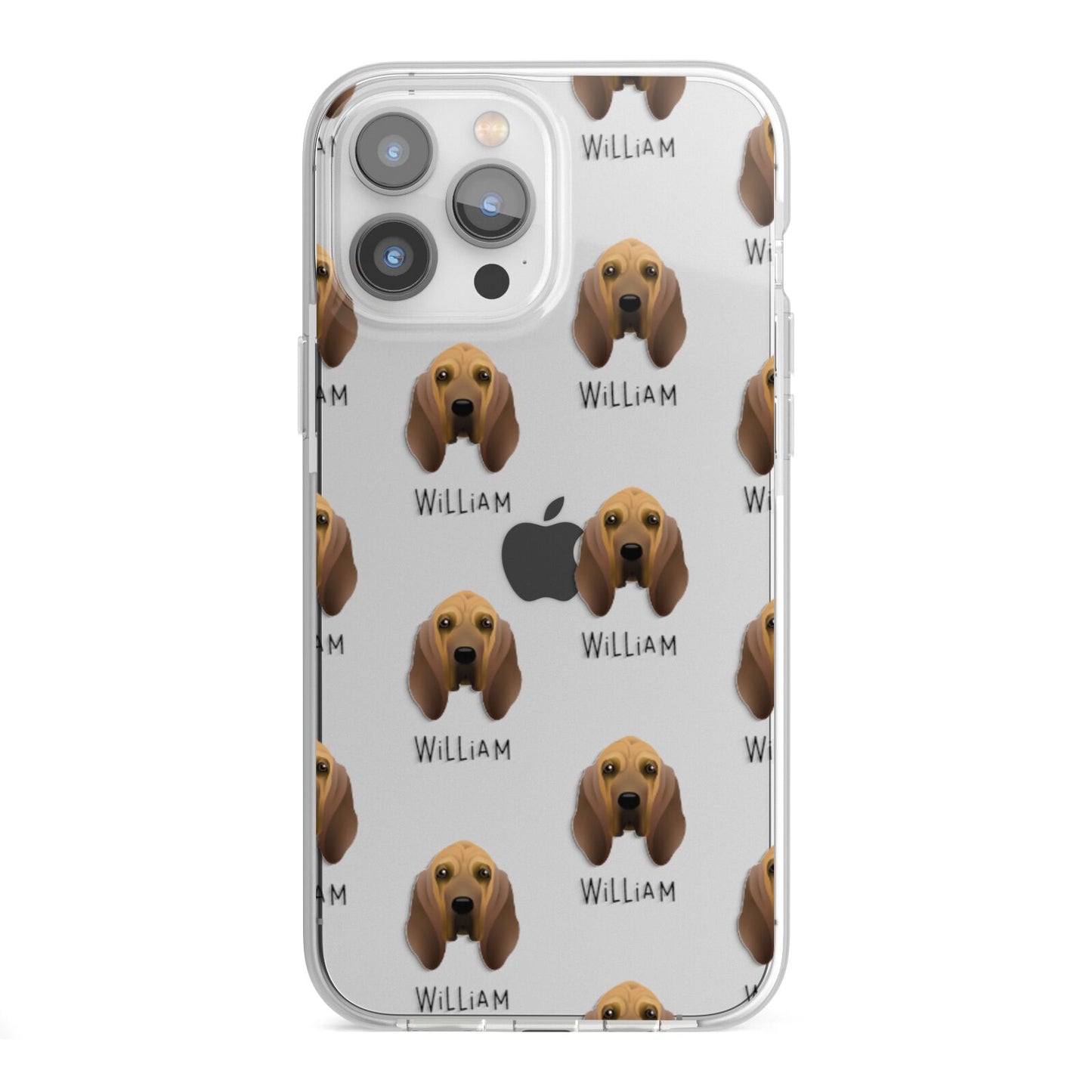 Bloodhound Icon with Name iPhone 13 Pro Max TPU Impact Case with White Edges