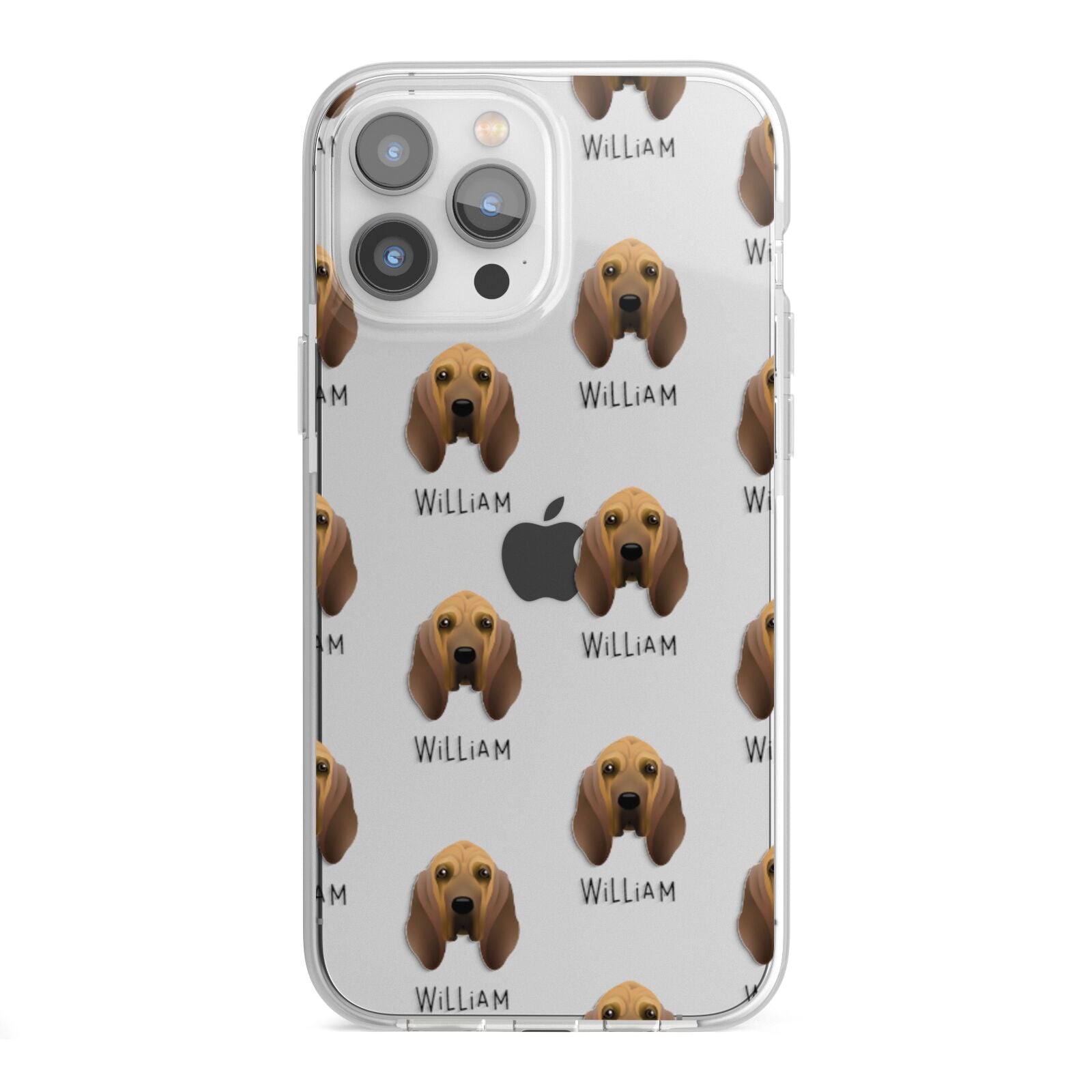 Bloodhound Icon with Name iPhone 13 Pro Max TPU Impact Case with White Edges