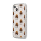 Bloodhound Icon with Name iPhone 14 Plus Clear Tough Case Starlight Angled Image