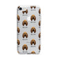 Bloodhound Icon with Name iPhone 7 Bumper Case on Silver iPhone