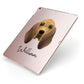 Bloodhound Personalised Apple iPad Case on Rose Gold iPad Side View