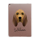Bloodhound Personalised Apple iPad Rose Gold Case