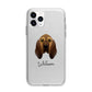 Bloodhound Personalised Apple iPhone 11 Pro Max in Silver with Bumper Case