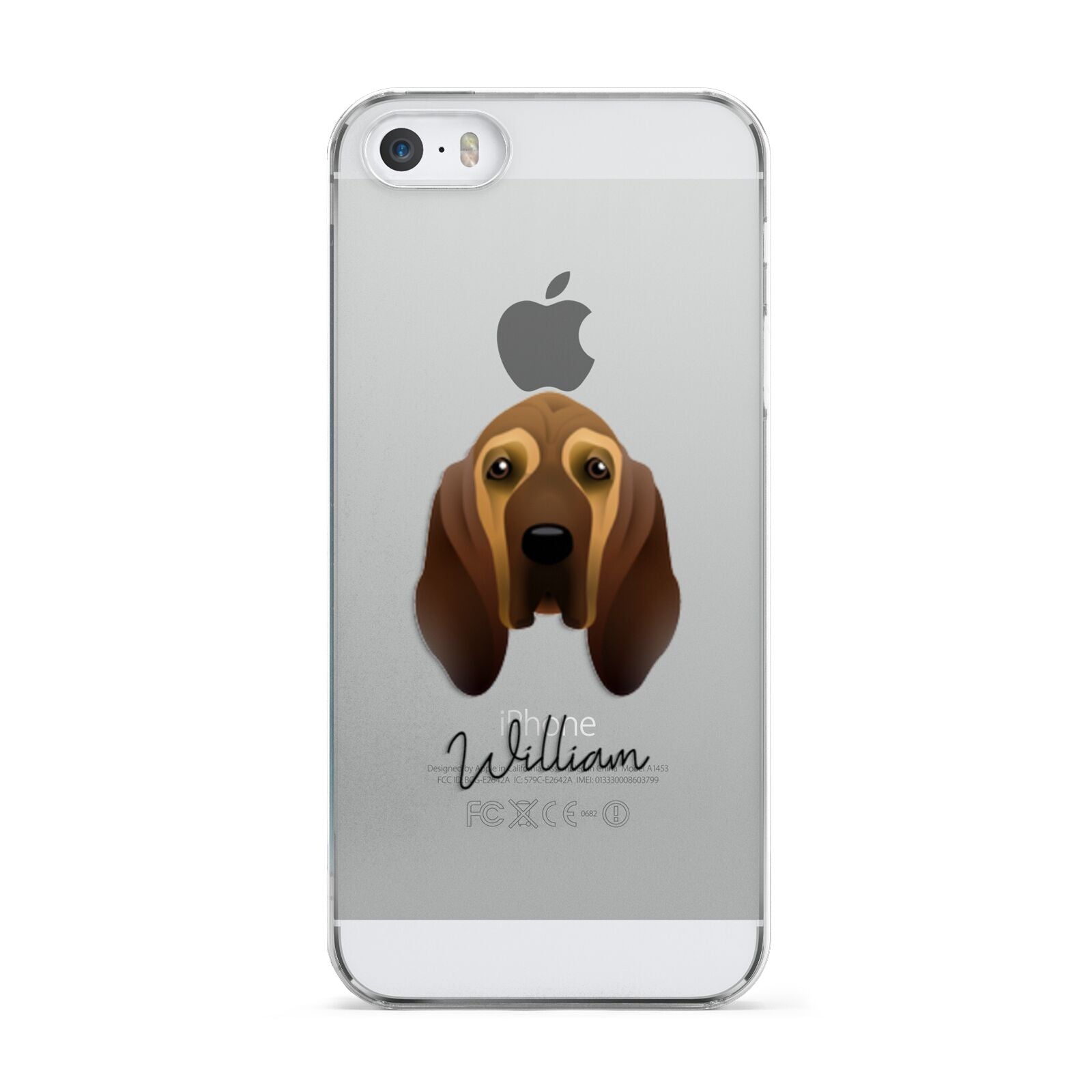 Bloodhound Personalised Apple iPhone 5 Case