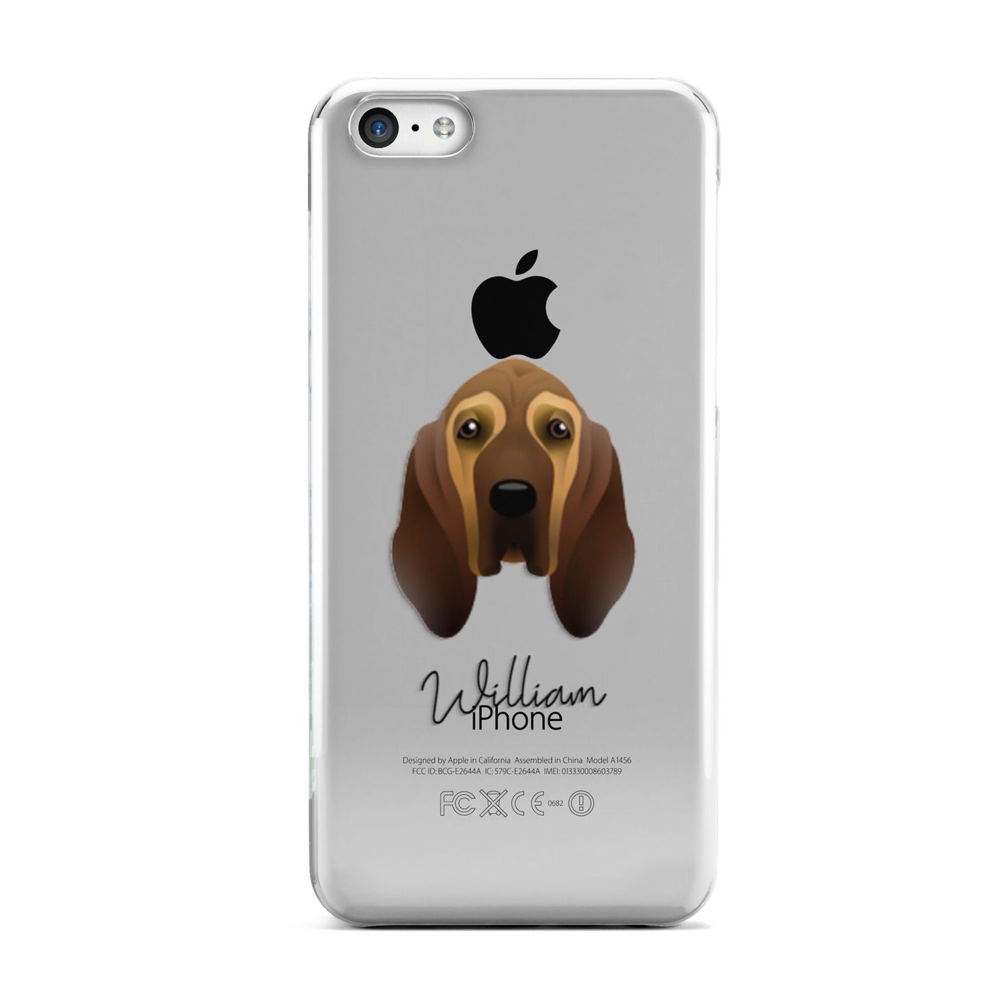 Bloodhound Personalised Apple iPhone 5c Case