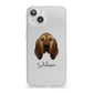 Bloodhound Personalised iPhone 13 Clear Bumper Case