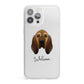 Bloodhound Personalised iPhone 13 Pro Max Clear Bumper Case