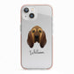 Bloodhound Personalised iPhone 13 TPU Impact Case with Pink Edges