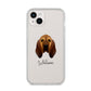 Bloodhound Personalised iPhone 14 Plus Clear Tough Case Starlight