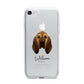 Bloodhound Personalised iPhone 7 Bumper Case on Silver iPhone