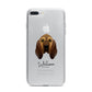 Bloodhound Personalised iPhone 7 Plus Bumper Case on Silver iPhone