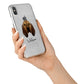 Bloodhound Personalised iPhone X Bumper Case on Silver iPhone Alternative Image 2