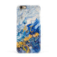 Blue And Gold Marble Apple iPhone 6 3D Snap Case