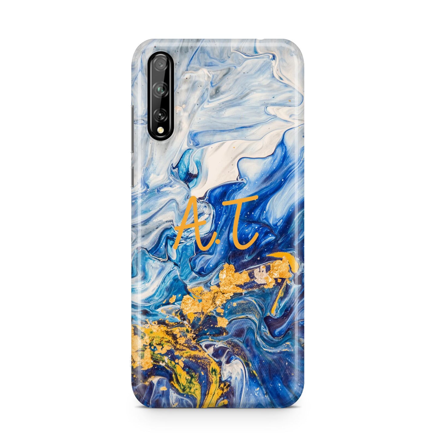 Blue And Gold Marble Huawei Enjoy 10s Phone Case