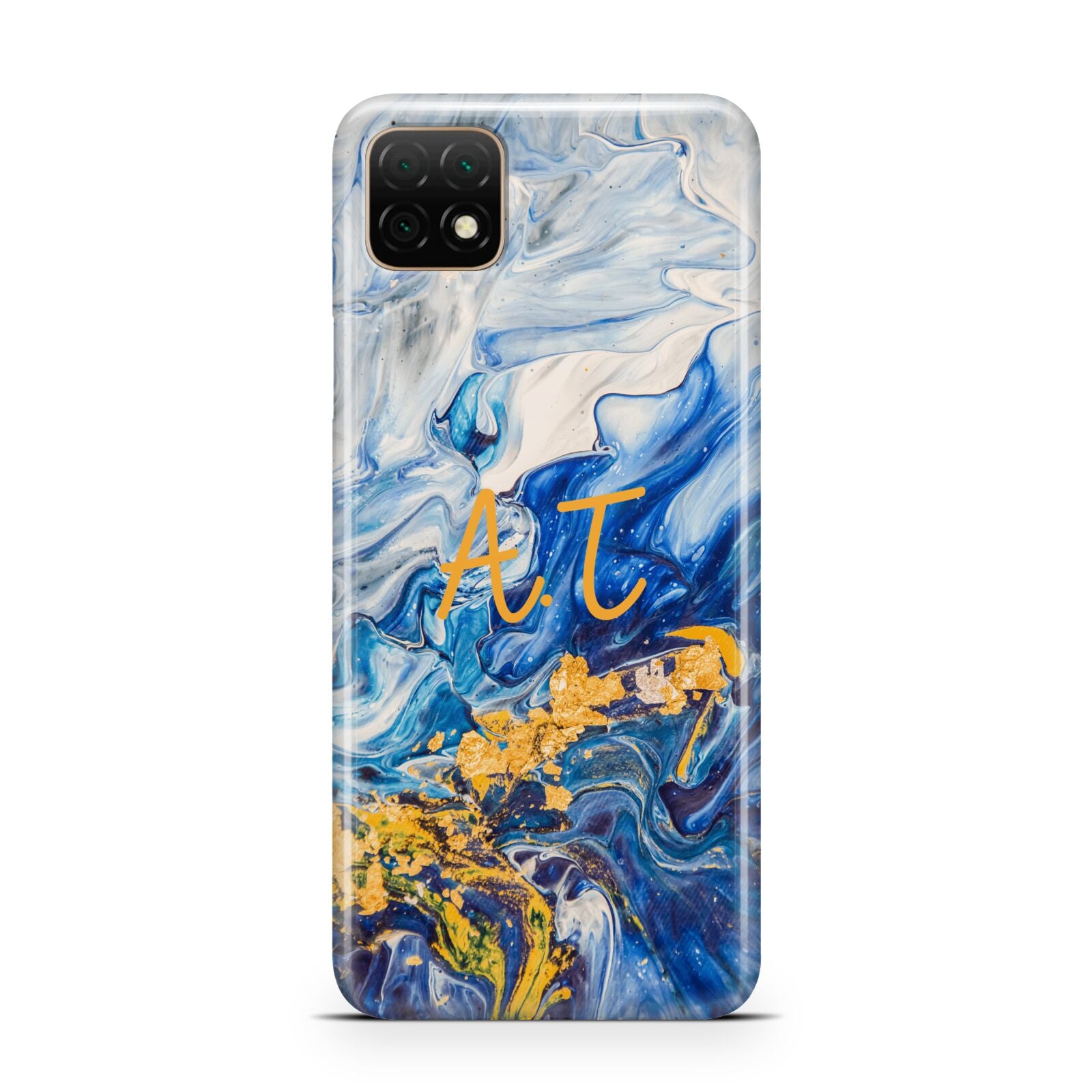 Blue And Gold Marble Huawei Enjoy 20 Phone Case