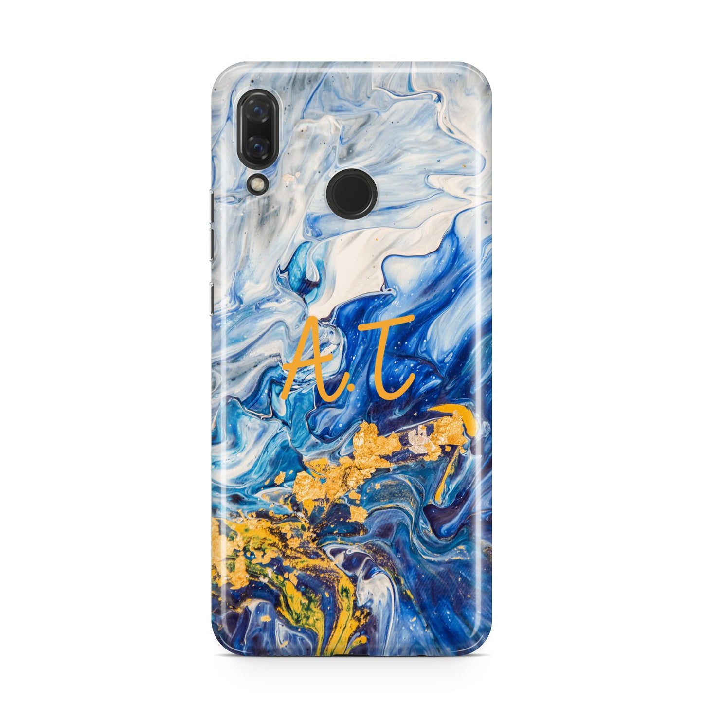 Blue And Gold Marble Huawei Nova 3 Phone Case