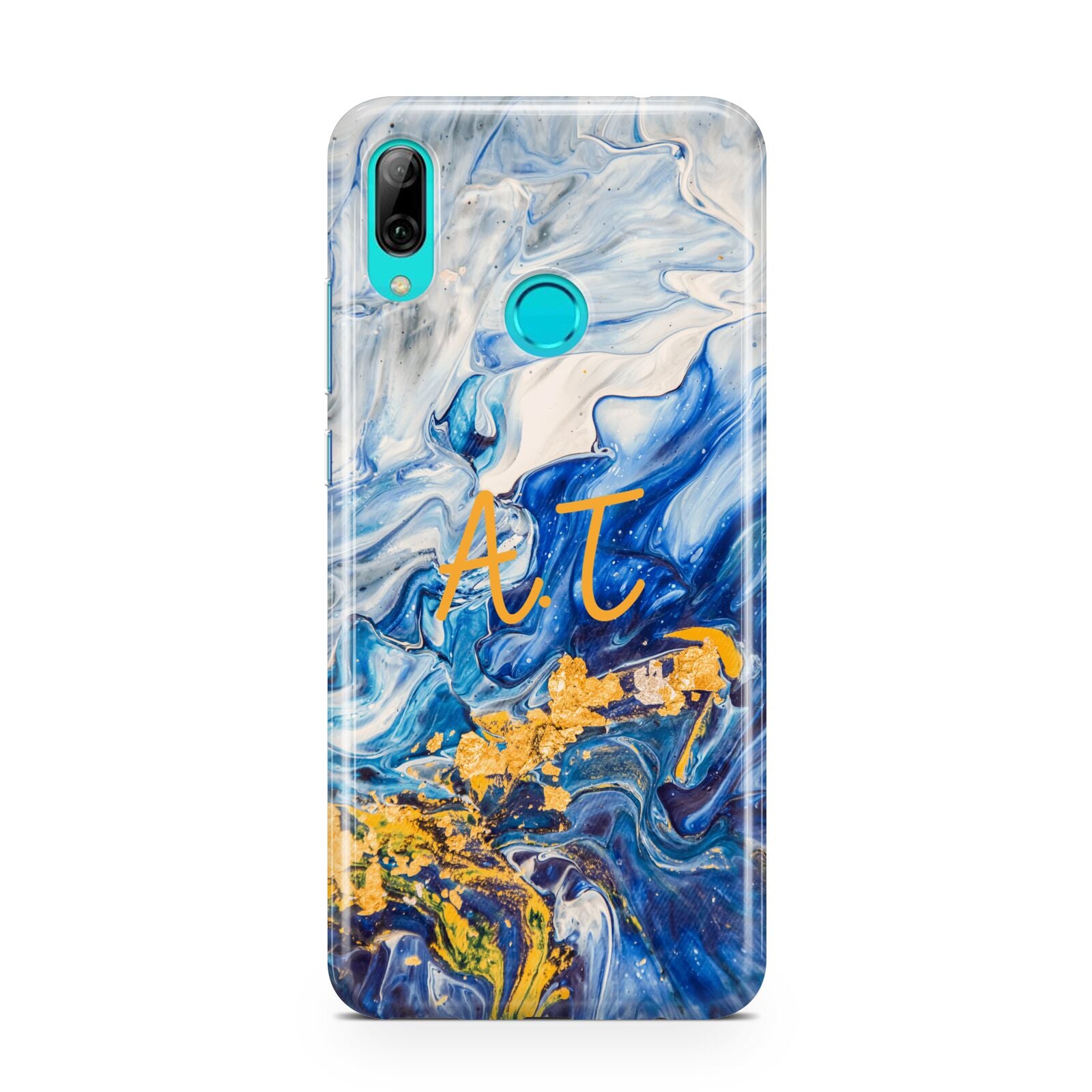 Blue And Gold Marble Huawei P Smart 2019 Case