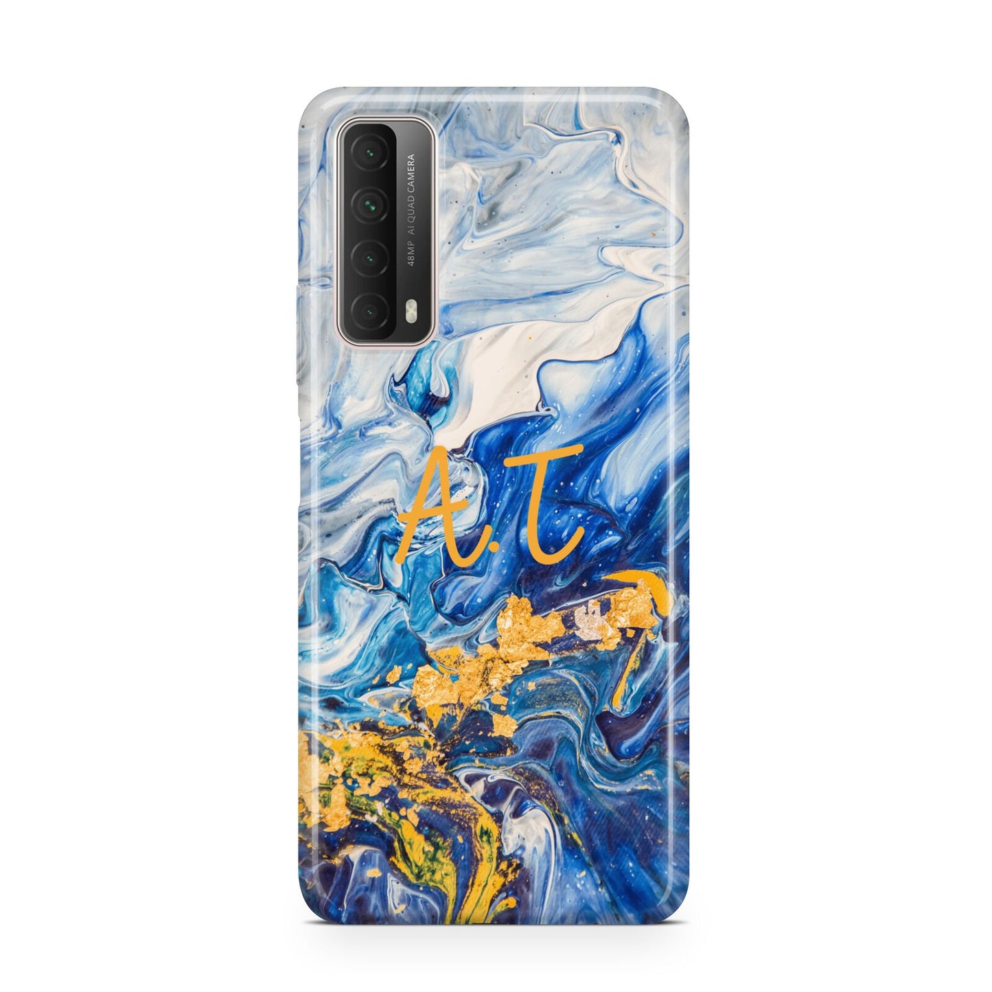 Blue And Gold Marble Huawei P Smart 2021