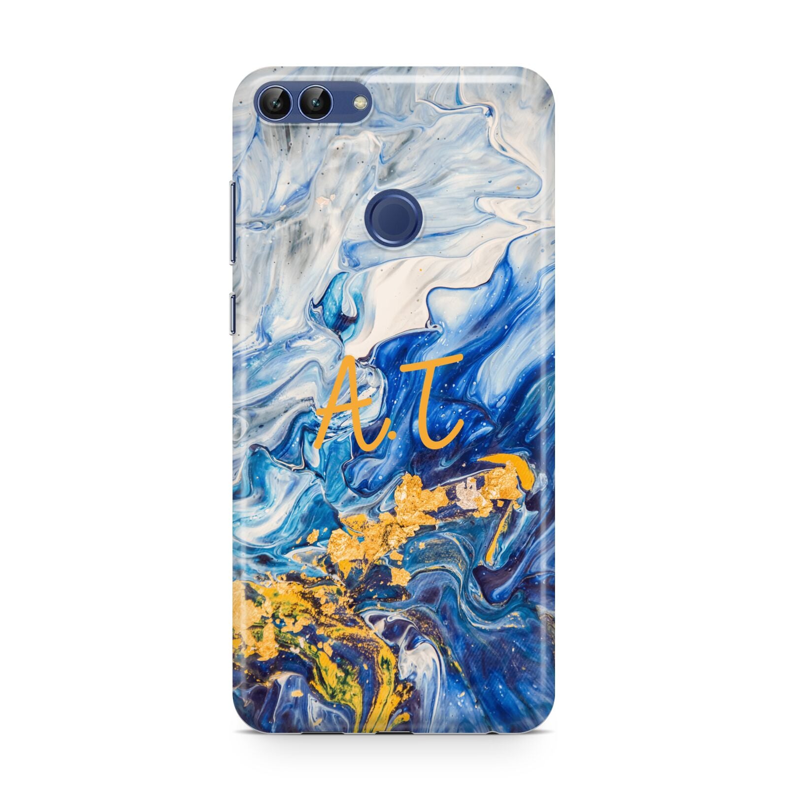 Blue And Gold Marble Huawei P Smart Case