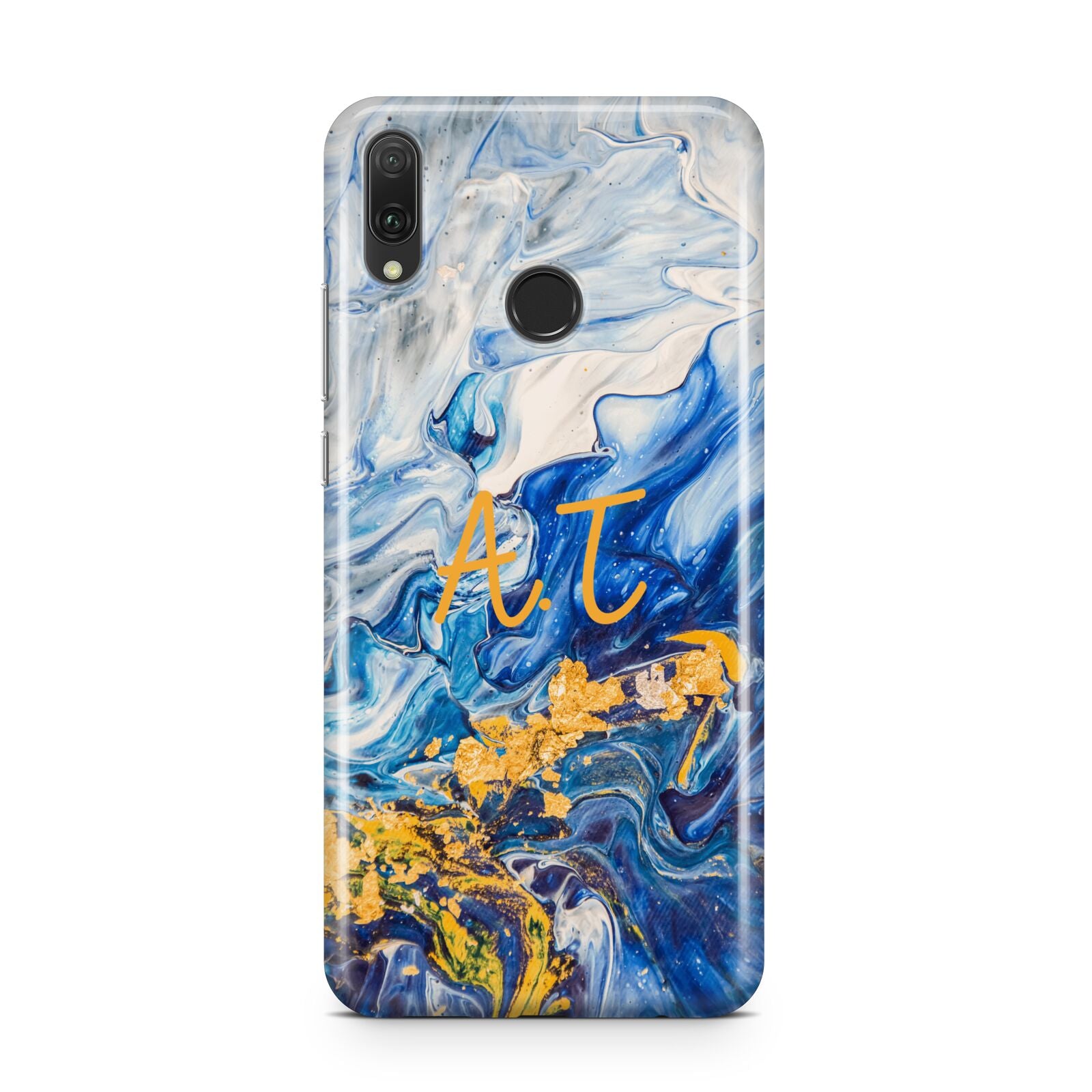 Blue And Gold Marble Huawei Y9 2019