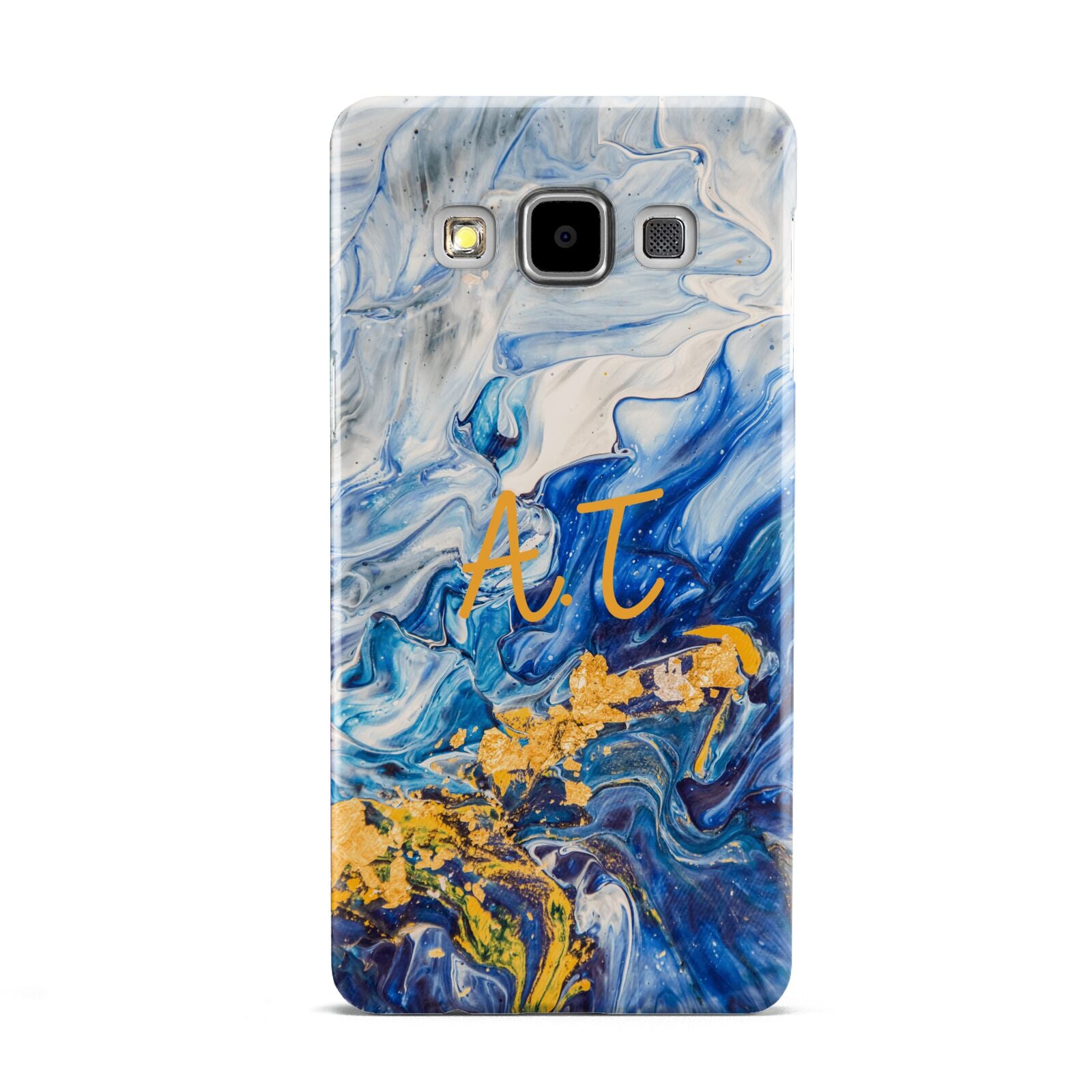 Blue And Gold Marble Samsung Galaxy A5 Case