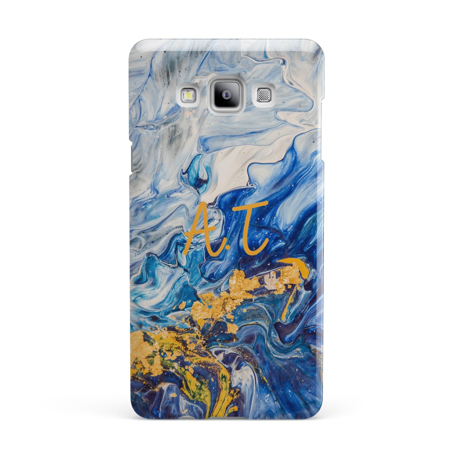 Blue And Gold Marble Samsung Galaxy A7 2015 Case