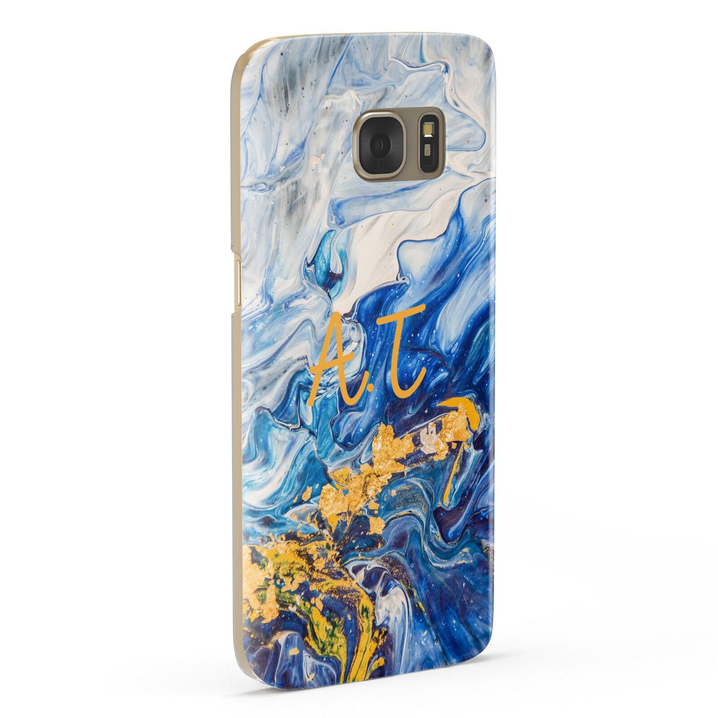 Blue And Gold Marble Samsung Galaxy Case Fourty Five Degrees