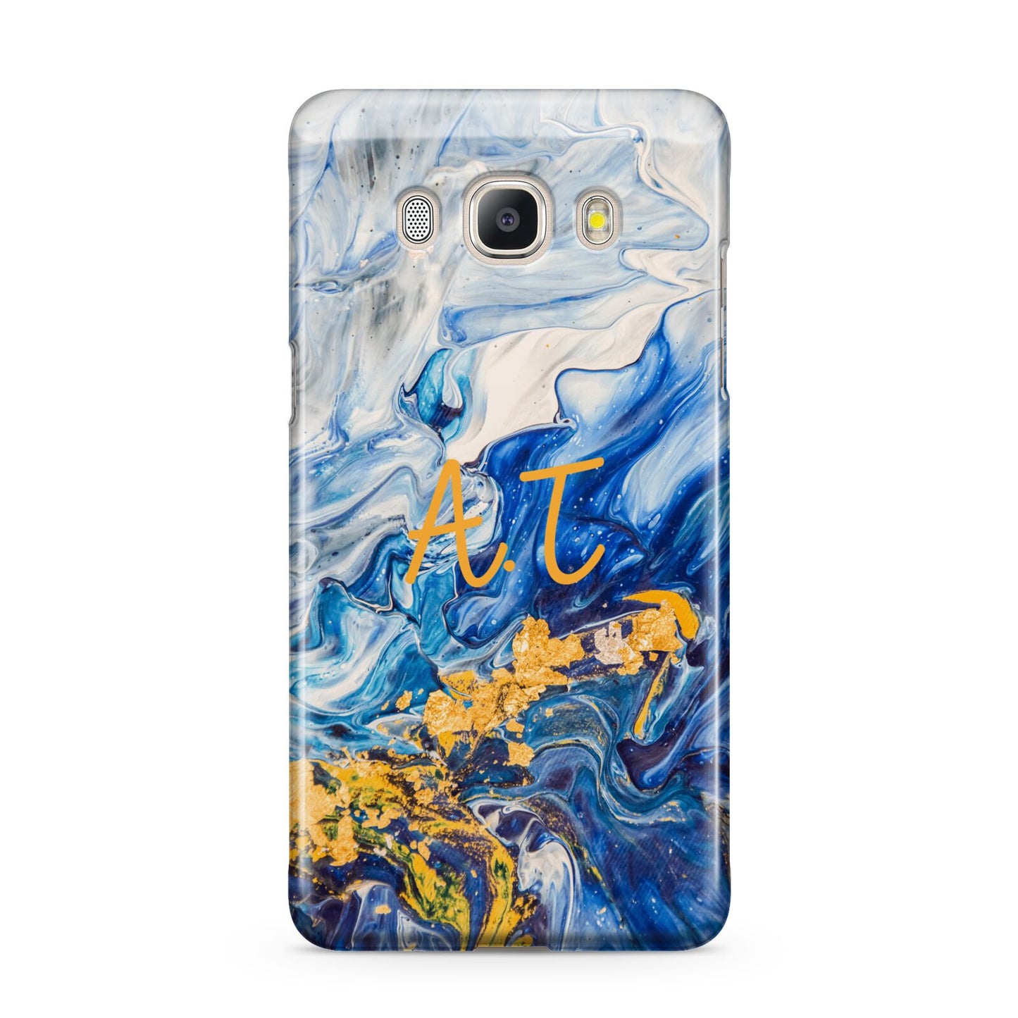 Blue And Gold Marble Samsung Galaxy J5 2016 Case