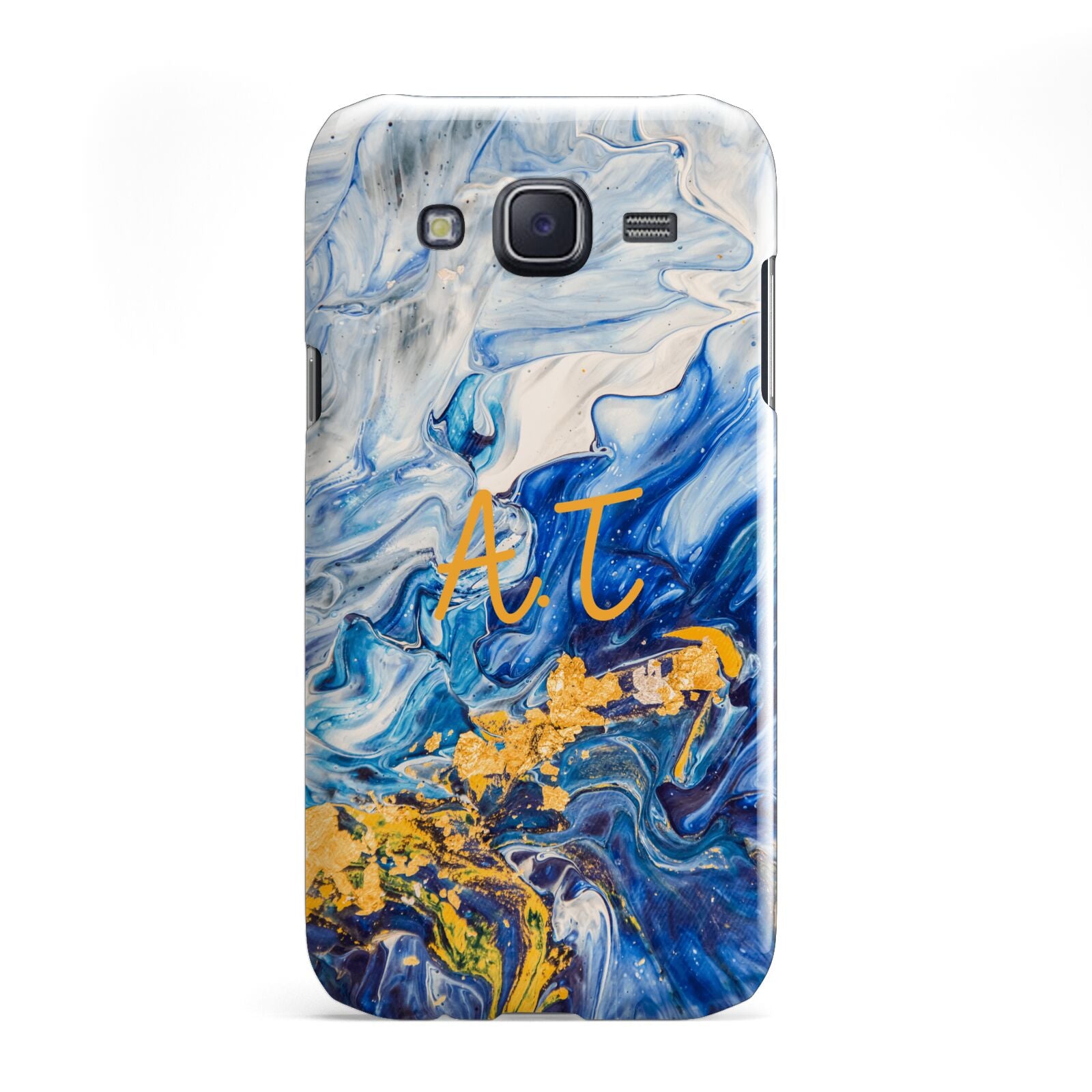 Blue And Gold Marble Samsung Galaxy J5 Case