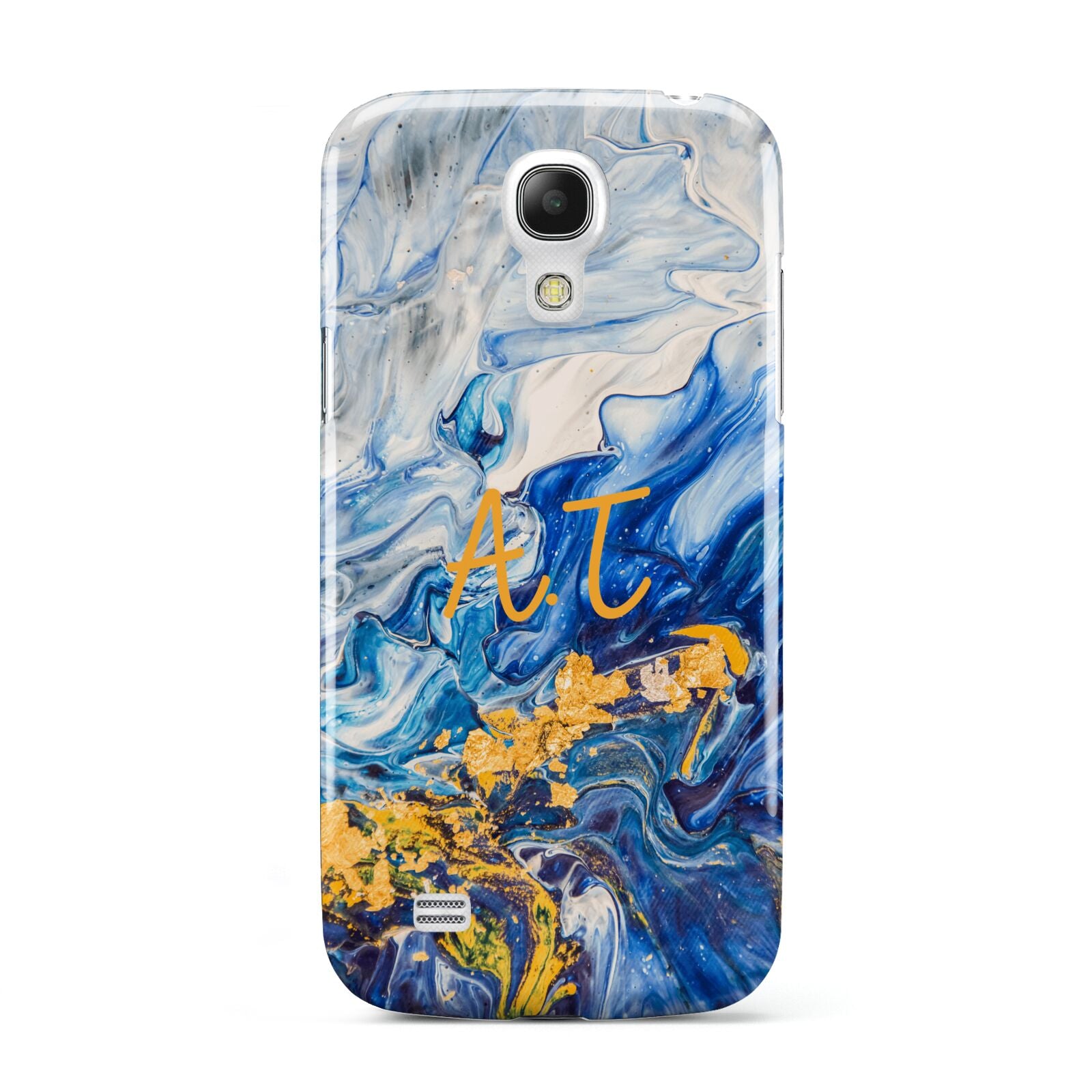 Blue And Gold Marble Samsung Galaxy S4 Mini Case