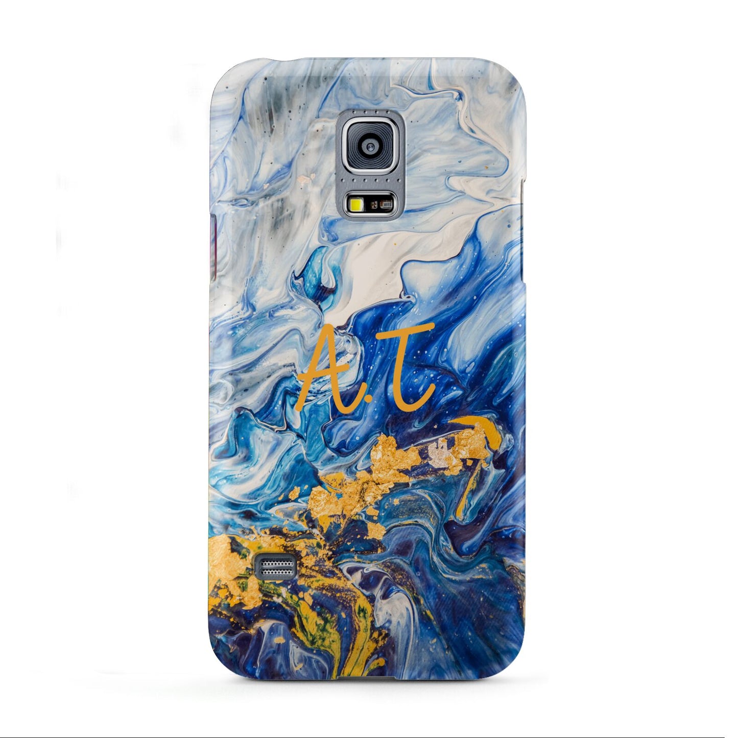 Blue And Gold Marble Samsung Galaxy S5 Mini Case