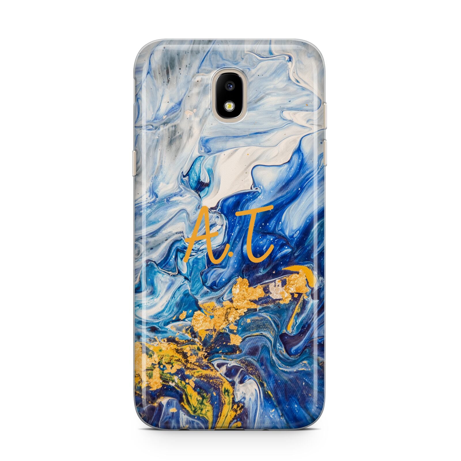 Blue And Gold Marble Samsung J5 2017 Case