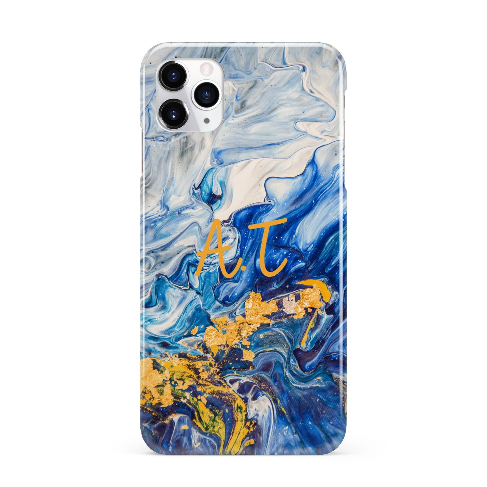 Blue And Gold Marble iPhone 11 Pro Max 3D Snap Case