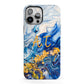 Blue And Gold Marble iPhone 13 Pro Max Full Wrap 3D Tough Case