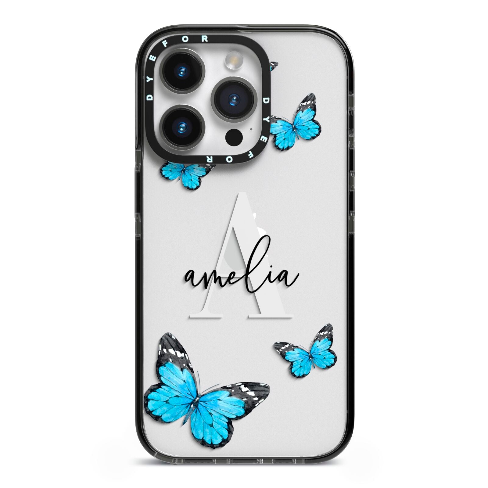 Blue butterfly on sale phone case