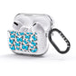 Blue Butterfly AirPods Glitter Case 3rd Gen Side Image