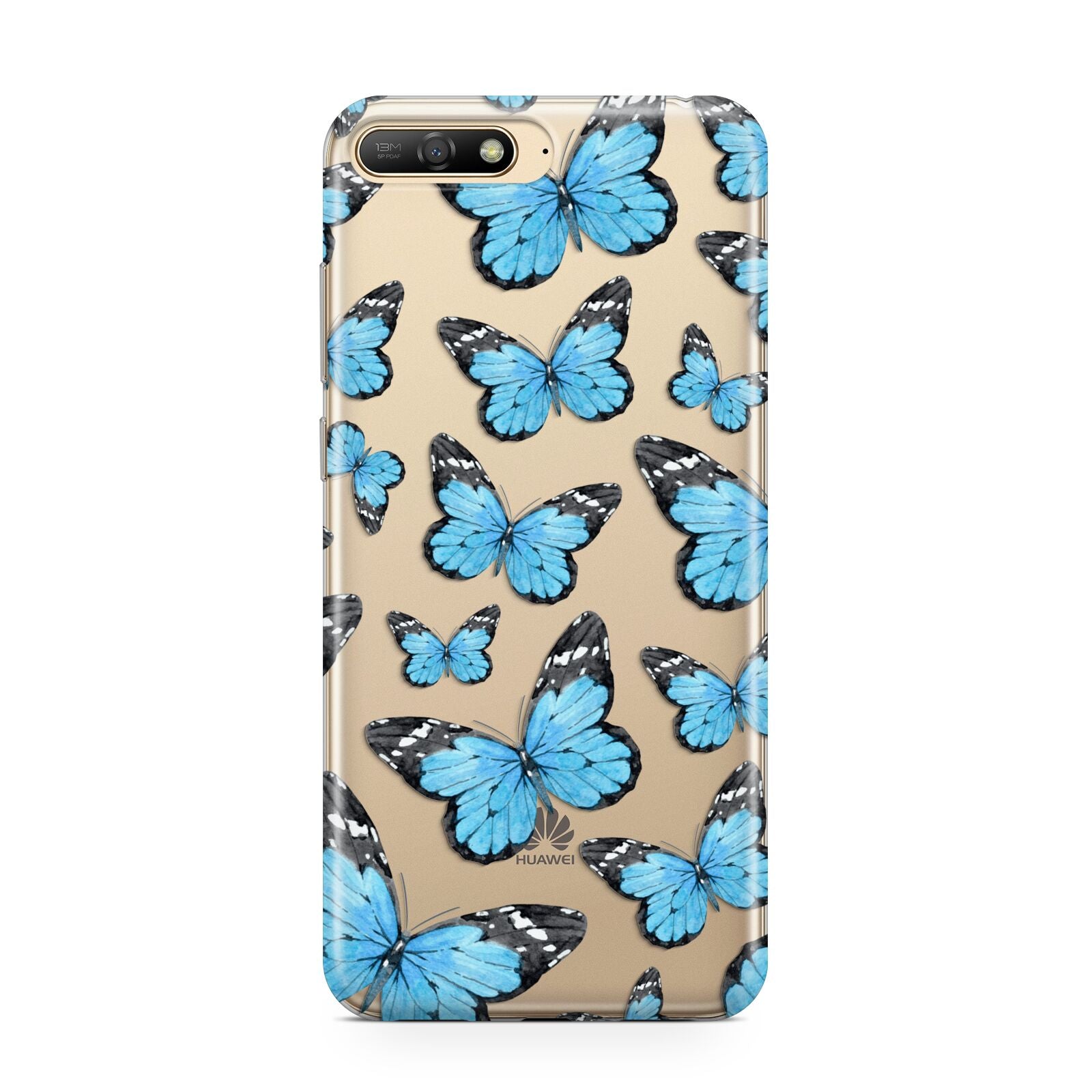 Blue Butterfly Huawei Y6 2018