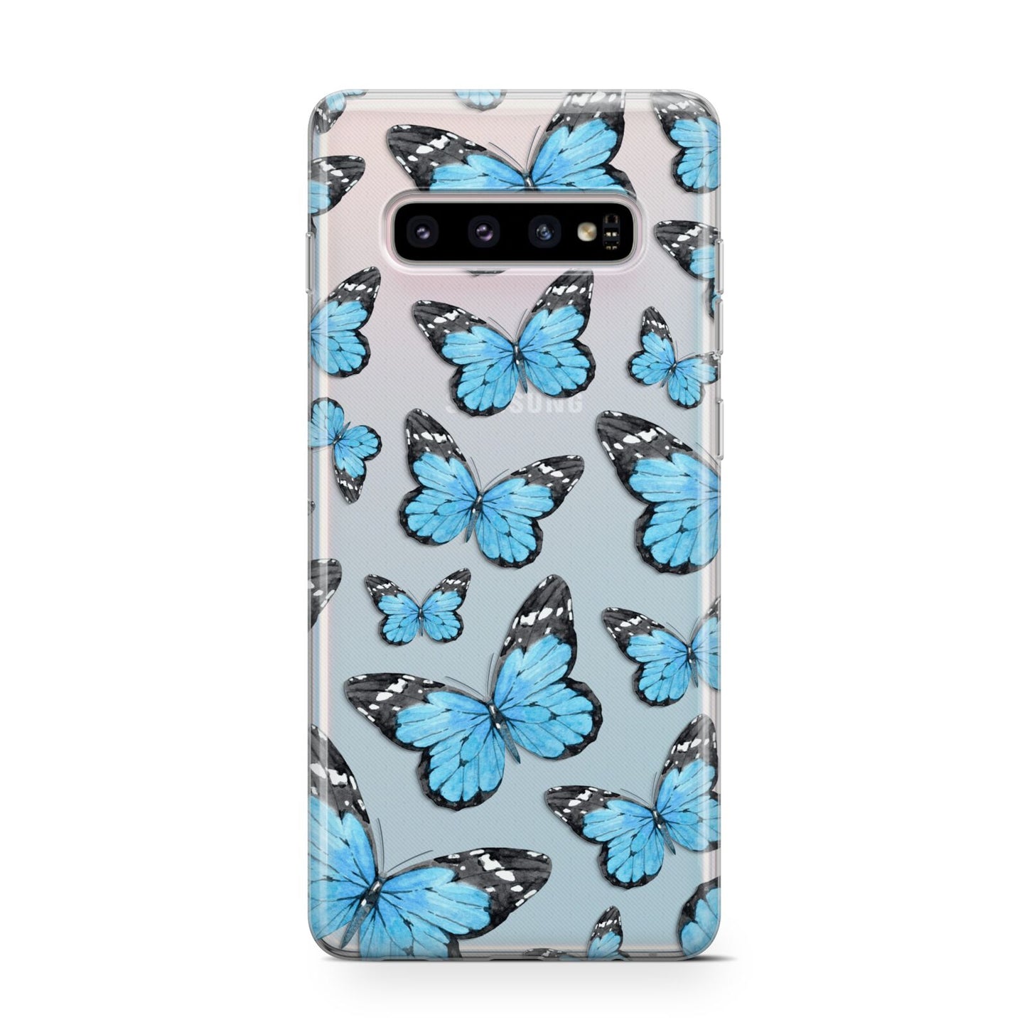Blue Butterfly Protective Samsung Galaxy Case